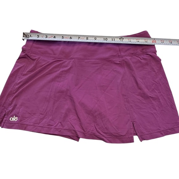 Alo Yoga Tennis Skort Large Purple Athletic Yoga Golf Skirt Built In Shorts - Picture 5 of 10